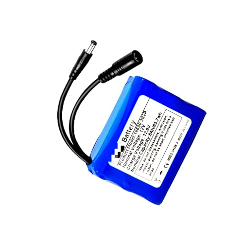 12V 6000mAh Rechargeable Power Pack Kit - Long Lasting Portable Energy for RC Cars, LED Lighting, Drones, Cameras