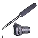 Ruittos Bestshoot Camera Microphone, Interview Mic Hot Shoe Mount Condenser Microphone, XLR 7.5M Cable