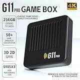 G11 Pro Game Box 4K HD TV Game Stick Video Game Console Built in Retro Games Portable Game Player Wireless Gamepad (256G 60000+Games)