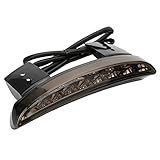 ANKIA 5 Wires Motorcycle Chopped Rear Fender Edge LED Brake License Plate Tail Light Stop Running Light Turn Signal Lamp for Harley Sportster XL883N 1200N XL1200V XL1200X (Smoked Black)