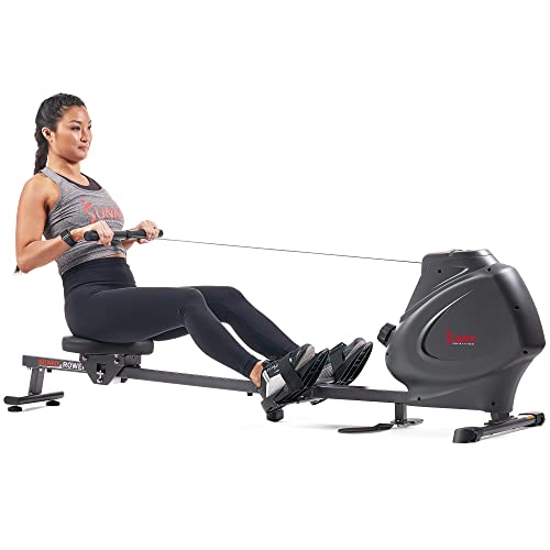 Sunny Health & Fitness Premium Magnetic Rowing Machine Interactive Rower with Optional Exclusive SunnyFit® App and Smart Bluetooth Connectivity - ‎SF-RW5941SMART