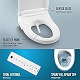 TOTO SW3084#01 WASHLET C5 Electronic Bidet Toilet Seat with PREMIST and EWATER+ Wand Cleaning, Elongated, Cotton White