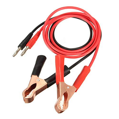 2Pcs 15A Banana Plug to 80mm Car Battery Clip Clamp Power Alligator Cable - Measurement & Analysis Instruments Digital Multimeters & Oscilloscopes - 2 x 15A Banana Alligator Clips Cable