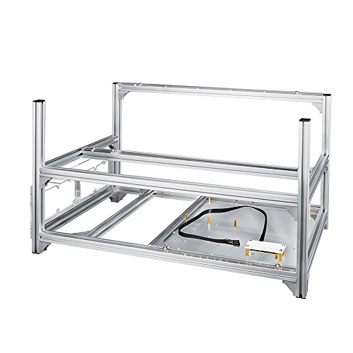Baseltek 6 GPU Aluminum Mining Rig Open Air Frame Case
