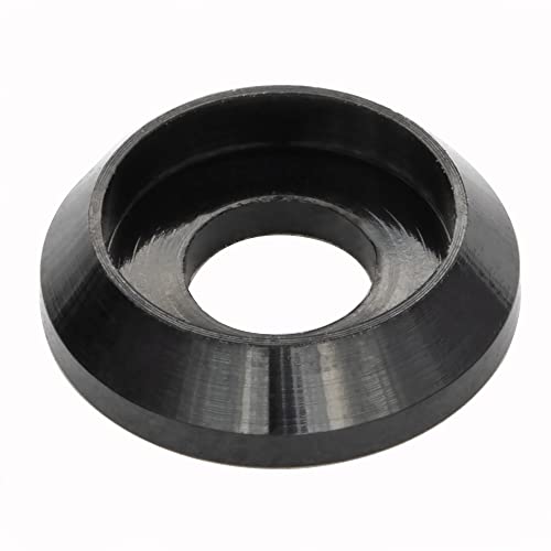 [60PCS] M3 Counterbore Washers Color Black, Anodized Aluminum Alloy, Head Washers Gaskets Cup Shim for Screw RC/FPV/PC/Drone/Toys/Mechanical Accessories Parts