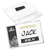 Avery Customizable Name Badges with Magnets, 3" x 4", Clear Name Tag Holders with White Printable Inserts, 48 Magnetic Name Badges (8781)