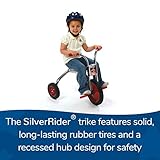 Children’s Factory SilverRider 10” Pedal Pusher Tricycle for Kids Ages 3+, Toddler Trike for Beginner Riders, Red/ Black