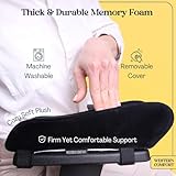 WESTERN COMFORT Thick Memory Foam Office Chair Arm Pads - Set of 2 Armrest Covers Provide Elbow Cushioning and Relieve Pressure (Ergonomic)