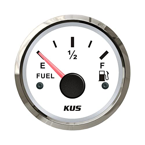 KUS Fuel Level Gauge Meter Indicator 240-33ohm 52MM(2) with Backlight 12V/24V