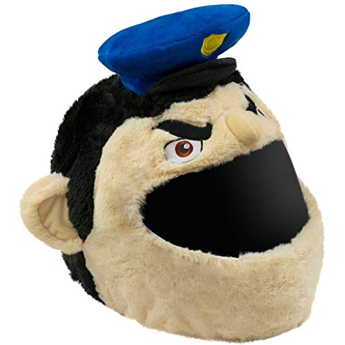 Moto Loot Helmet Cover for Motorcycle Helmet, Fun Rides and Gifts (Cover Only. Helmet Not Included) - Policeman