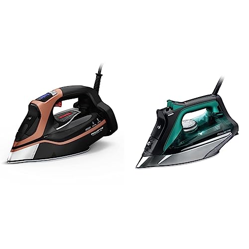 Rowenta Steam Force Pro Stainless Steel Soleplate Steam Iron (DW9540) and Rowenta Pro Master Stainless Steel Soleplate Steam Iron (DW8360)