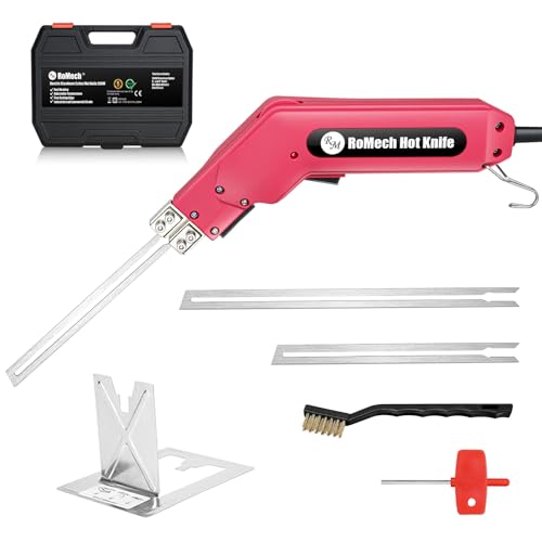 ROMECH Foam Cutter Pro Electric Hot Knife, 200W Styrofoam Cutting Tool Kit- with Heavy-duty Case Blades & Accessories RM-005 (200W)