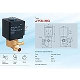 BVAKEIDZE JYZ-5 2 Way AC 230V 50Hz 17VA Normally Closed Electromagnetic Solenoid Water Valve N/C for Gas Stream Generator 1Pcs