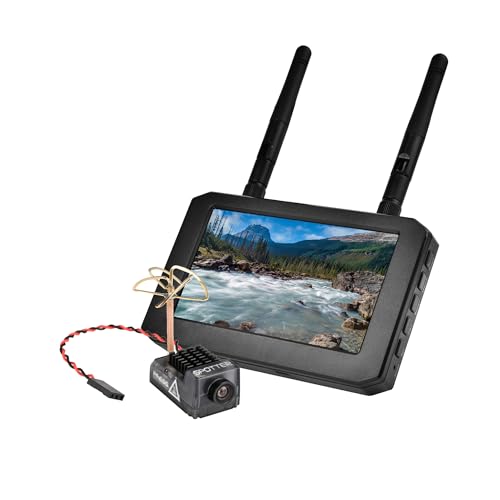 MONITOR & SPOTTER V2: 4.3" FPV DISPLAY W/ DVR, 5.8GHZ 40CH 20-200MW, 170 FOV 700TVL FPV CAM