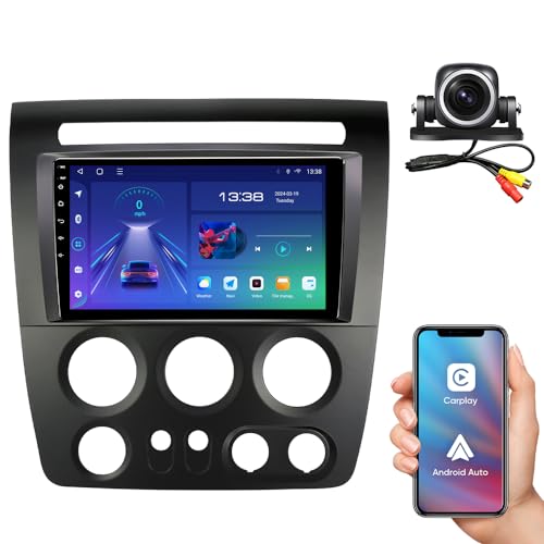 for Hummer H3 2005 2006 2007 2008 2009 2010 Car Radio | Wireless CarPlay Android Auto | Plug and Play | Steering Wheel Control | 5G Wi-Fi/Bluetooth 5.0 | GPS Navigation