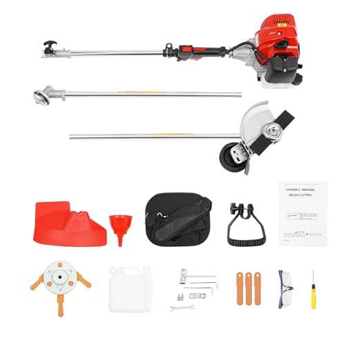 43cc Gas Weed Wacker, 2-Stroke String Trimmer, Brush Cutter for Weeds and Grass