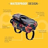 Po Campo Bike Frame Bag – Tussey Phone Holder for Bicycles – Top Tube Bag for Cycling - Waterproof Fabric Colorful Bike Pouch Storage for Women and Men (Meadow)