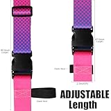 Gowraps Luggage Straps for Suitcases TSA Approved-2 Pack Bright Personalized Luggage Belt Strap for Suitcase/Carry On Bag Luggage Accessories for Travel (Gradient)