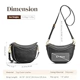 S-ZONE Leather Crossbody Bags for Women Small Purses with RFID Anti-theft Pocket Trendy Shoulder Bag Cute Handbags Satchel