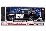 Motormax 76955 1/24 Scale 2015 Ford Police Interceptor Utility Police SUV California Highway Patrol CHP Diecast Model Car