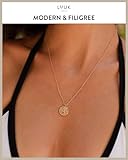 LUUK LIFESTYLE stainless steel necklace with bee pendant, 50cm adjustable chain length, simple design, gift idea for women, rose gold