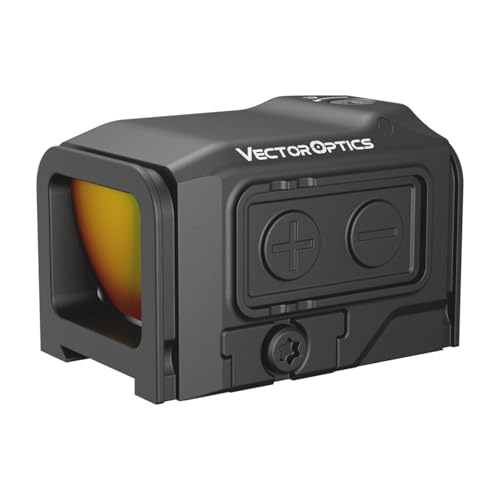 Vector Optics Frenzy Plus 1x18x22 3MOA Enclosed Red Dot Sight for Pistol, auto Shut-Down, 9 Levels Illumination and 2 NV Modes, Side-Mounted Battery, 7075 T6 Aluminum, IP67, VOD-R Footprint, SCRD-75