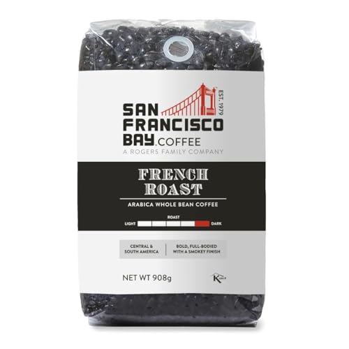 San Francisco Bay Coffee - Dark Roast Whole Bean Coffee - French Roast (2 lb bag)