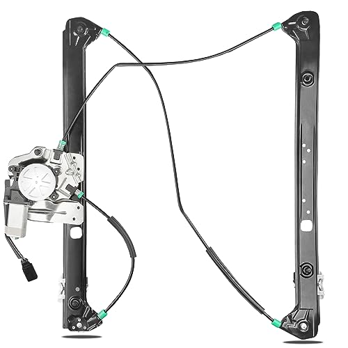 Front Passenger Side Power Window Regulator with Motor Replacement for BMW X5 E53 Sport Utility 2000 2001 2002 2003 2004 2005 2006, Right, 741-489