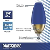 Powerhorse Pressure Washer Rotating Power Turbo Nozzle, Industrial Grade Ceramic Tip 4.0 Orifice, 4000PSI for Heavy Duty Cleaning