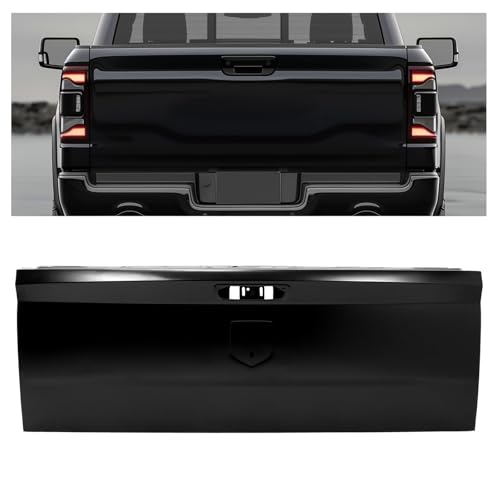 JMTAAT Rear Tailgate Compatible with 2010-2018 Dodge Ram 1500 2500 3500 2019 Dodge Ram 1500 Classic Replacement for CH1900129 68105727AE Electrophoresis Rear Tail Gate Shell Black Steel