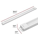 UltraPro 36 inch Plug-in Linkable Under Cabinet Lights, High/Low/Off, Warm White Light (2700K), LED Under Cabinet Lighting, Under Counter Lights for Kitchen, 44108