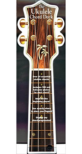 The Ukulele Chord Deck | Learn 40+ Essential Chords with Fingerboard Diagrams | Illustrated Ukulele Chord Cards with Photos and TAB | Music Reference Flash Deck for Ukulele Players