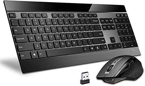 RAPOO 9900M Multi-mode Wireless Ultra-slim Keyboard & Mouse - Bluetooth 3.0, 4.0, 2.4G Multi-Mode Switch, Ultra-Slim Keys, Adjustable DPI