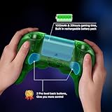 8Bitdo Pro 2 Wireless Bluetooth Controller (Hall Effect Joystick Update) - for Switch PC Windows Android MacOS Steam Raspberry Pi (Transparent Green)