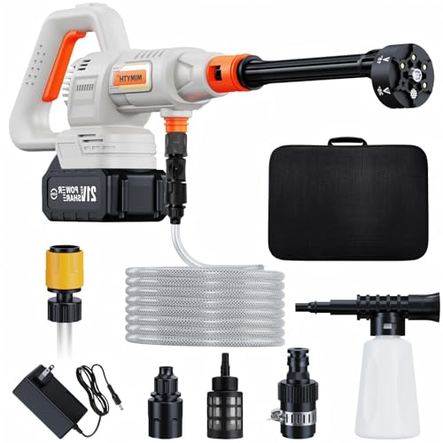 Cordless Pressure Washer Battery Powered; 1200PSI Cordless Power Washer with Brushless Motor, 4.0Ah Battery,6-in-1 Nozzle, 3 Power Level; Handheld Portable Pressure Washer Cordless