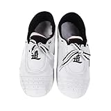 Vbestlife Taekwondo Shoes Martial Arts Sneaker Boxing Karate Kung Fu Tai Chi Shoes Black Stripes Sneakers Lightweight Shoes for Men Women (44) Taekwondo Shoes