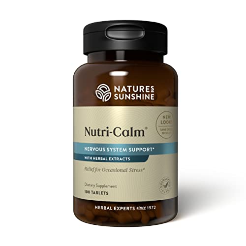 Nature's Sunshine Nutri-Calm- Herbal Stress Relief Supplement for Natural Relief, Mood Support and Boost, Nervous System Support - 100 Count
