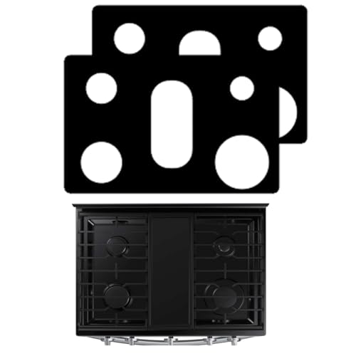 2 Pack Stove Protector For 30inch SamSung Stovetop Gas Range Cooktop Liner NX60A6111 NX60A6311 NX60A6511 NX60A6611 NX60A6711 NX60A6751