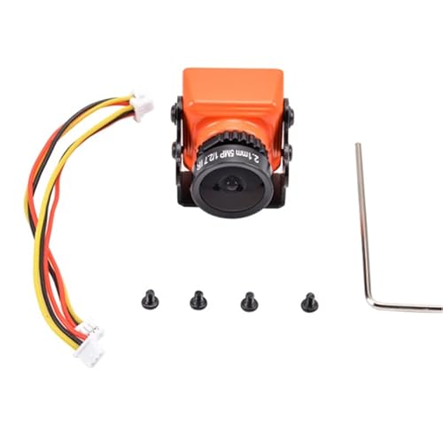 Replacement Part For Mini 1200TVL FPV Camera 2.1mm Lens 1/3 Inch COMS Super HAD Camera 5-12V For RC FPV Racing Drone Quadcopter - (Color: Orange)