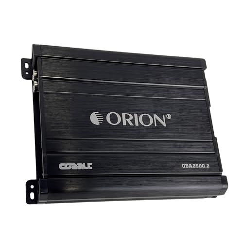 Orion Cobalt Series CBA2500.2 High Efficiency 2-Channel Class A/B Amplifier for Car Audio Stereo - 2500W High Output, 2/4 Ohm Stable, Adjustable Low/High Pass, Bass Boost, MOSFET Power Supply.