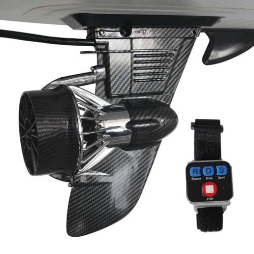 Electric Motorized Fin Surfboard,Stand Up Board Paddle Board Fin, 24V Thruster Electric Surfboard Fins Propeller Adjustable Speed, Equipped with Remote Control, Jet Powered Surfboard Kit