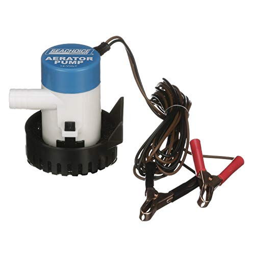 Seachoice Portable Aerator Baitwell System, 12V, 360 GPH, Includes 5 Ft. of Flexible Hose