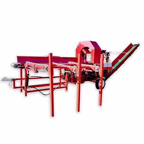 YIHUITONG 45T Firewood Processor with Chain Table, 3M Conveyor,19.6 inch Log Splitter, with Trailer Hitch Safety Emergency Stop Protection Steel Body and Powerful GX630 Engine Free US Local Shipping