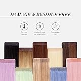 The Hair Shop Smart Tabs Tape-in Hair Extension Tape - Professional Strong No-Residue Bonding Double-Sided Replacement Tape for 100% Remy Human Hair Extensions, 60 Tabs (4 cm x 0.9 cm)