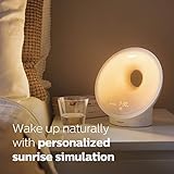 Philips SmartSleep Sleep and Wake-Up Light, Simulated Sunrise and Sunset, Multiple Lights and Sounds, RelaxBreathe to Sleep, AMZ Exclusive, HF3650/60