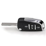 Keyecu Flip Remote Key Fob 3 Button 433Mhz ID46 Chip for Peugeot 407 408 After 2005