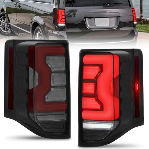 Jenuo LED Tail Light Assembly Compatible with 2011 2012 2013 2014 2015 2016 2017 2018 2019 2020 Dodge Grand Caravan 2011-2020 11-20 Dodge Caravan Tail Lamp