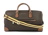 Michael Kors Travel Large Duffle Bag in PVC Signature, Brown, L