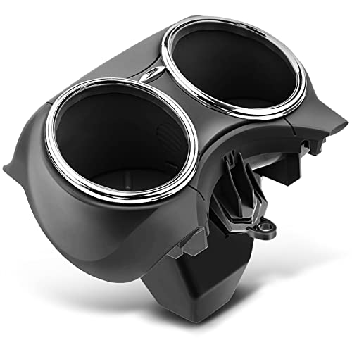 A-Premium Black Dual Cup Holder Compatible with Mercedes-Benz W219 Series CLS500 2006-2011 CLS55 AMG 2006 CLS550 CLS63 AMG 2007-2011
