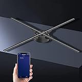 DOEL 25.6inch 3D Hologram Fan Video Projector, 1152*1152 High Pixel Holographic Fan with WiFi, Bluetooth Speaker Supported, Perfect for Shop, Mall, Bar Advertising Display